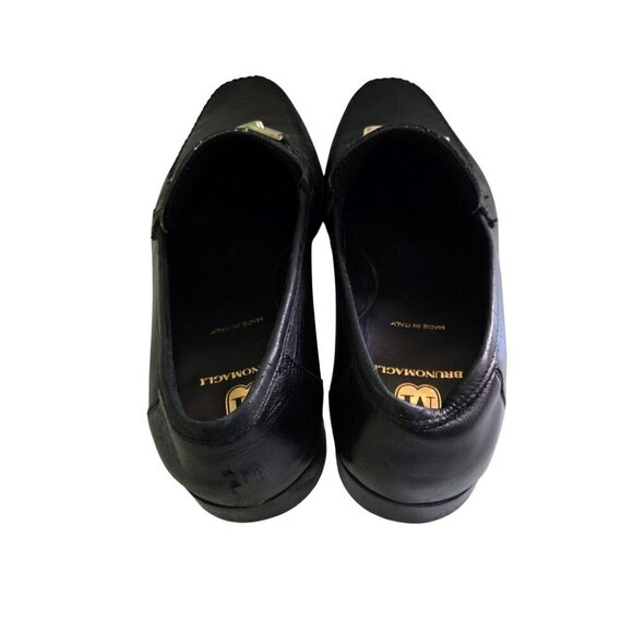 Bruno Magli Black Leather Logo Horse Bit Designer Loafers Size 10M main image 9